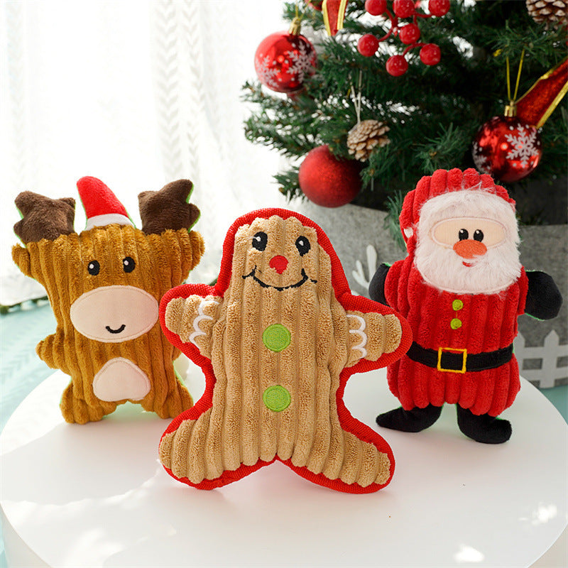 Christmas Plush Pet Toy with Sound