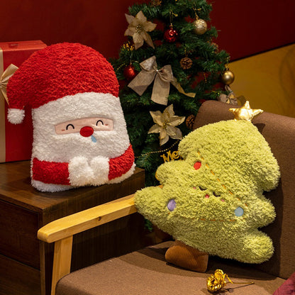 Christmas plush throw pillow