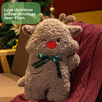Christmas plush throw pillow