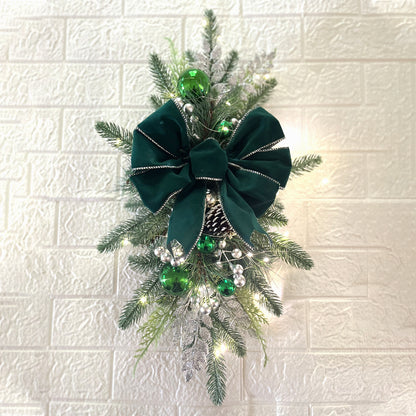 Christmas stair garland