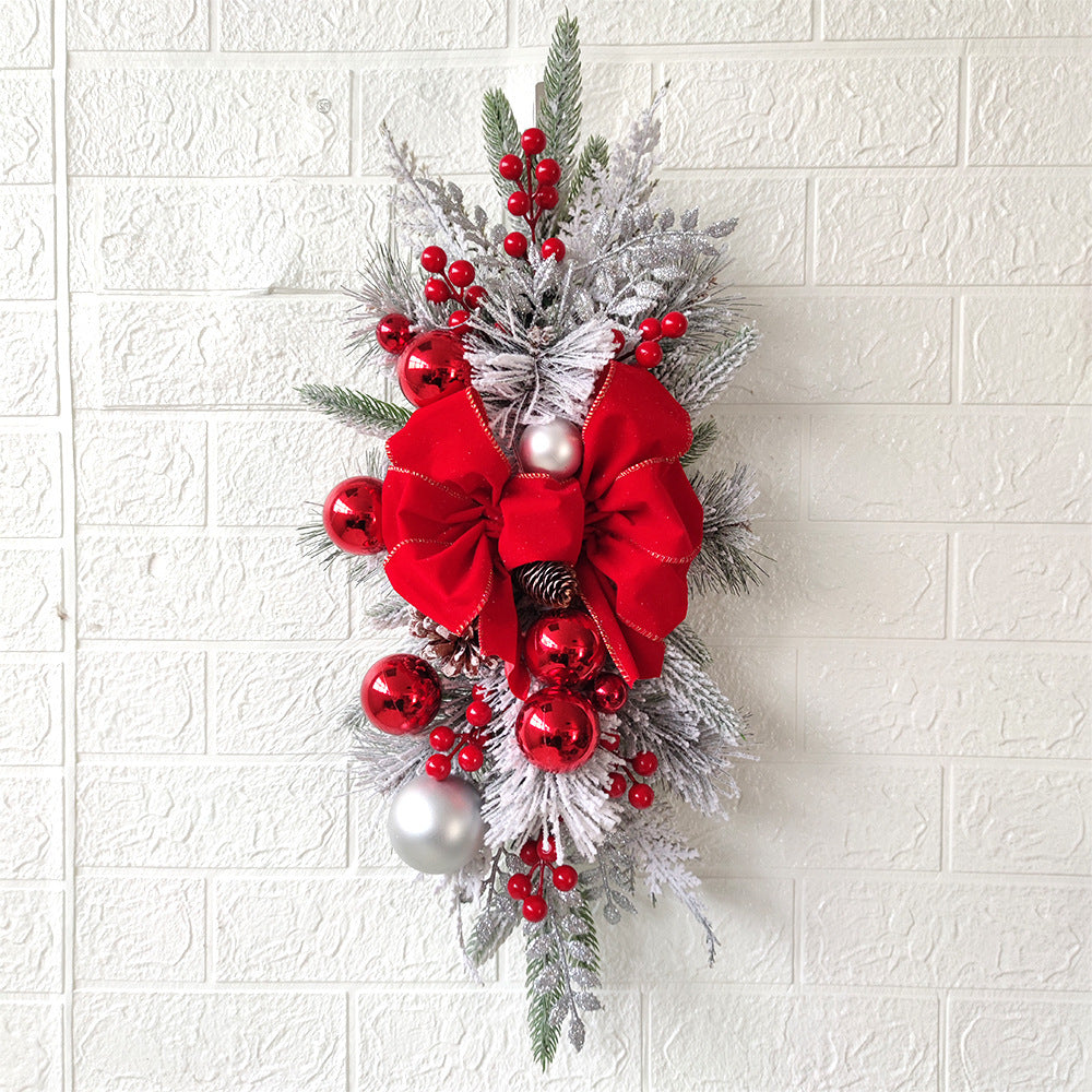 Christmas stair garland