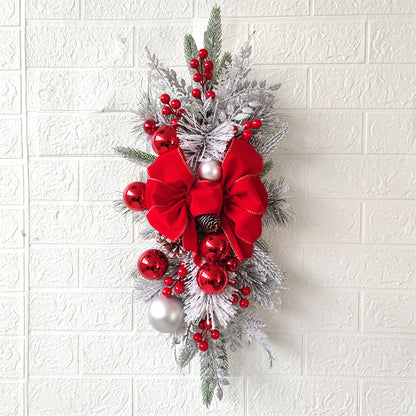 Christmas stair garland