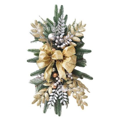 Christmas stair garland