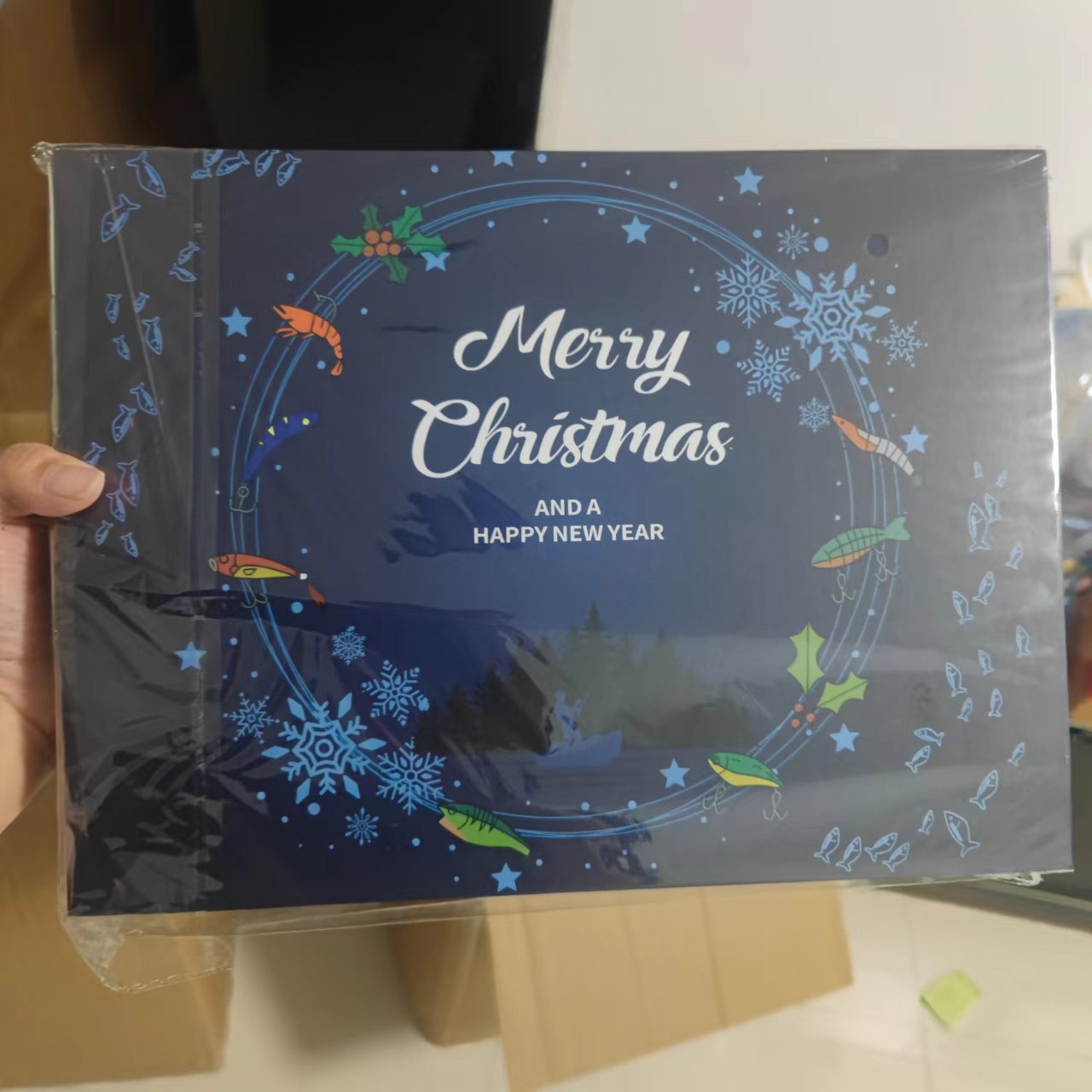 Christmas-themed fishing bait