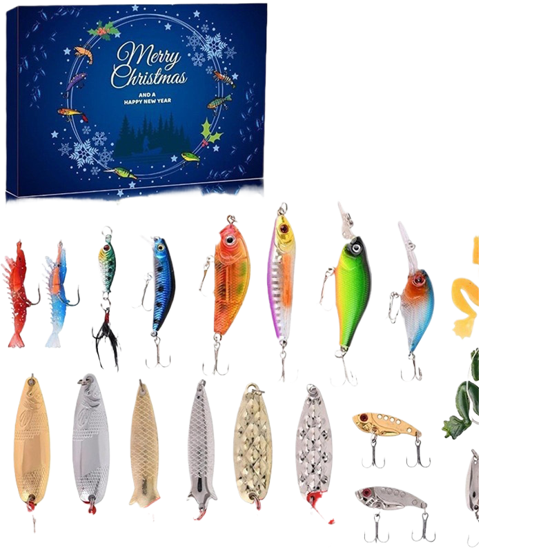 Christmas-themed fishing bait