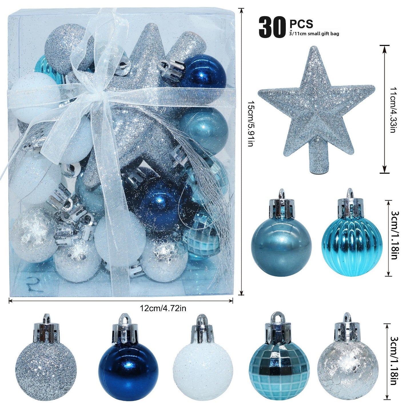 Christmas tree ball ornament