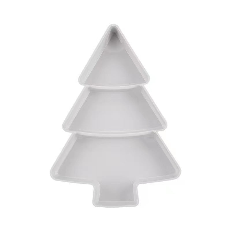 Christmas tree fruit plate