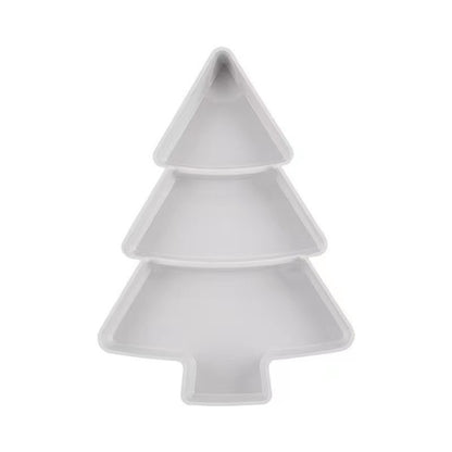 Christmas tree fruit plate