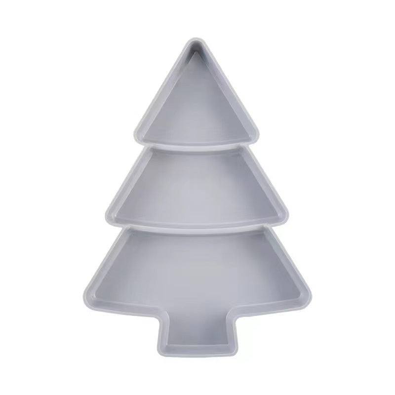 Christmas tree fruit plate