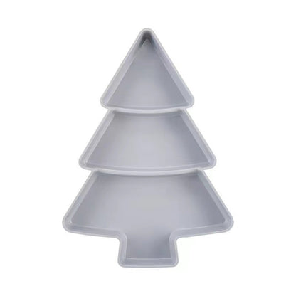 Christmas tree fruit plate