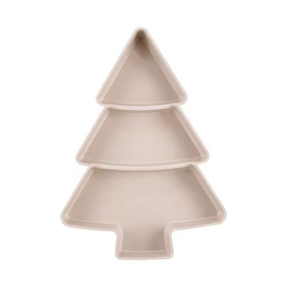 Christmas tree fruit plate