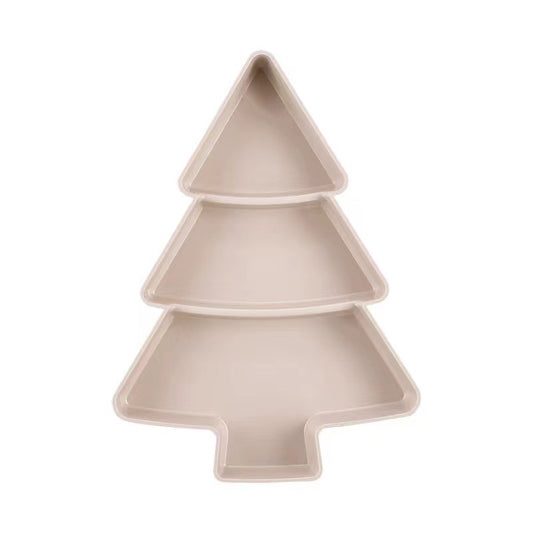 Christmas tree fruit plate
