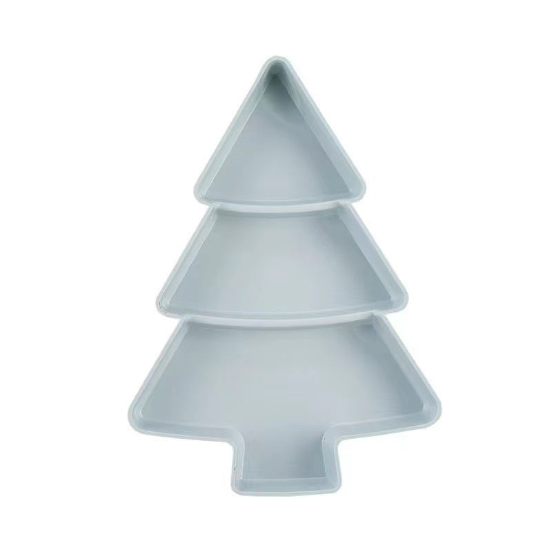 Christmas tree fruit plate