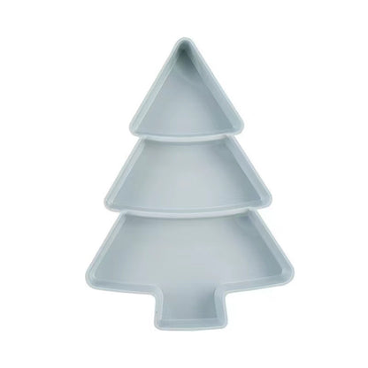 Christmas tree fruit plate