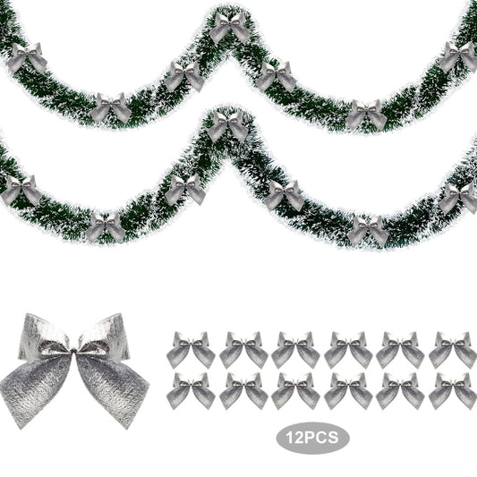 Christmas Tree Garland Ribbon with Bows