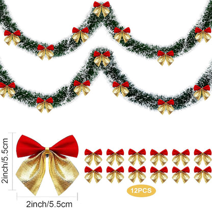 Christmas Tree Garland Ribbon with Bows