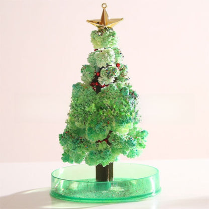 Christmas tree, paper tree, blossoms.