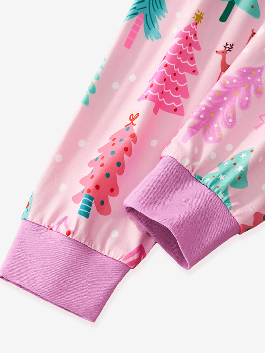 Christmas tree print pajamas