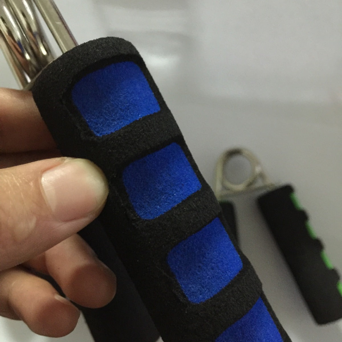 Chrome-plated grip exerciser