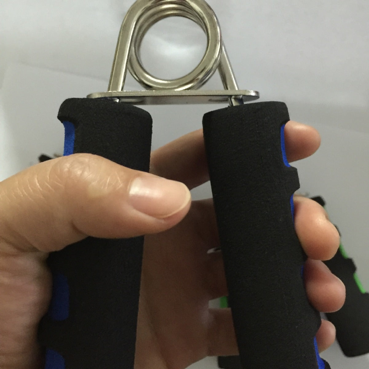 Chrome-plated grip exerciser