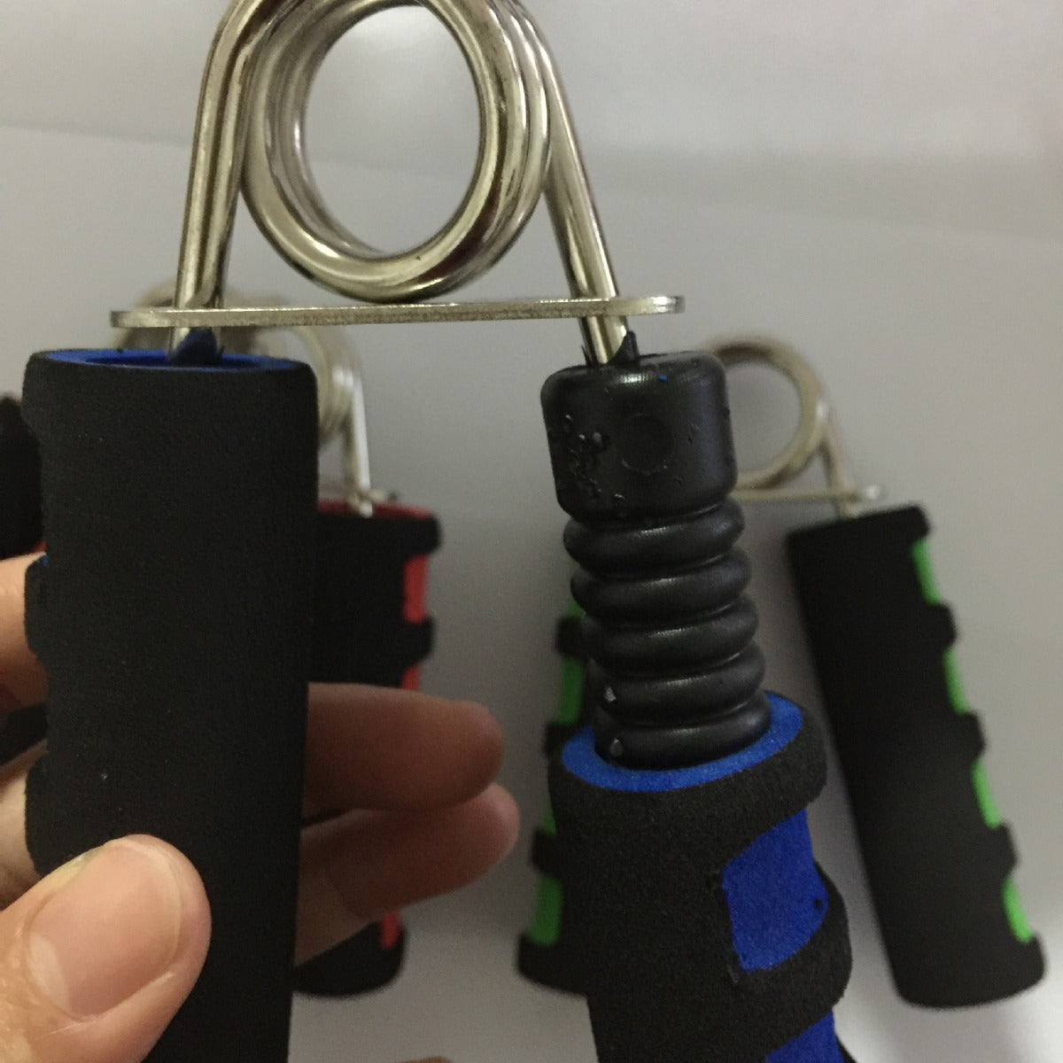 Chrome-plated grip exerciser