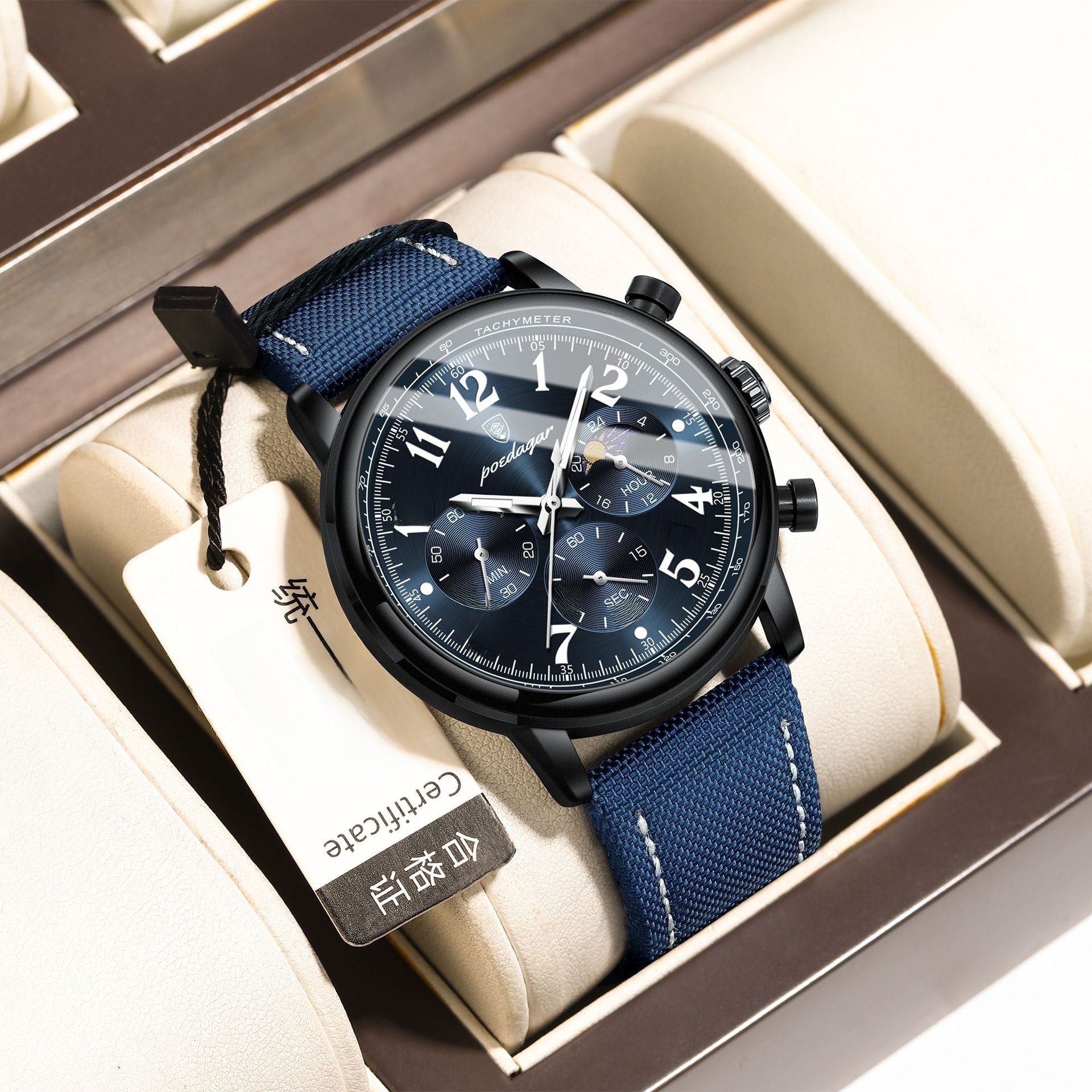 Chronograph Multifunction Luminous Quartz Watch