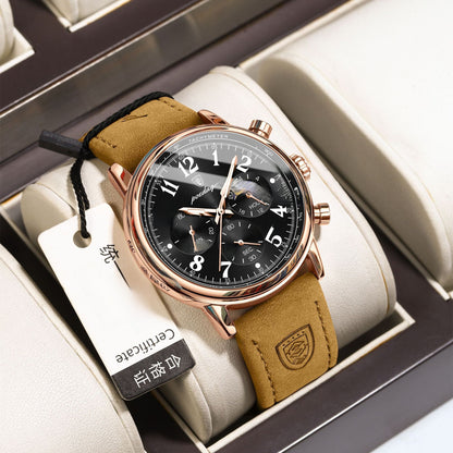 Chronograph Multifunction Luminous Quartz Watch