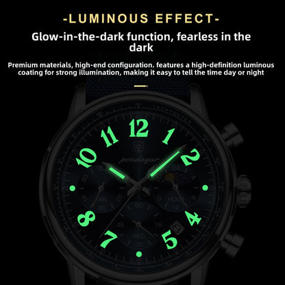 Chronograph Multifunction Luminous Quartz Watch