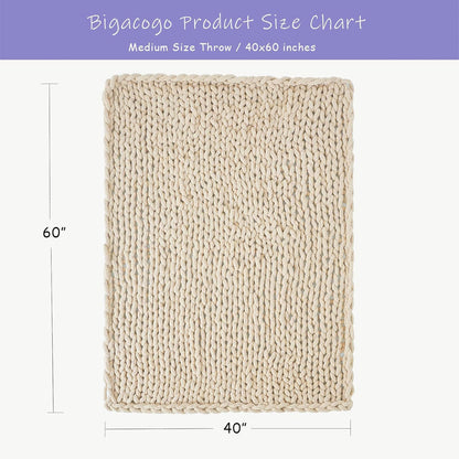 Chunky Chenille Knit Blanket, Yarn Blanket, Sofa Blanket