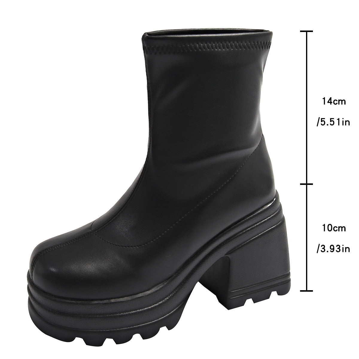 Chunky Heel Fashion Boots