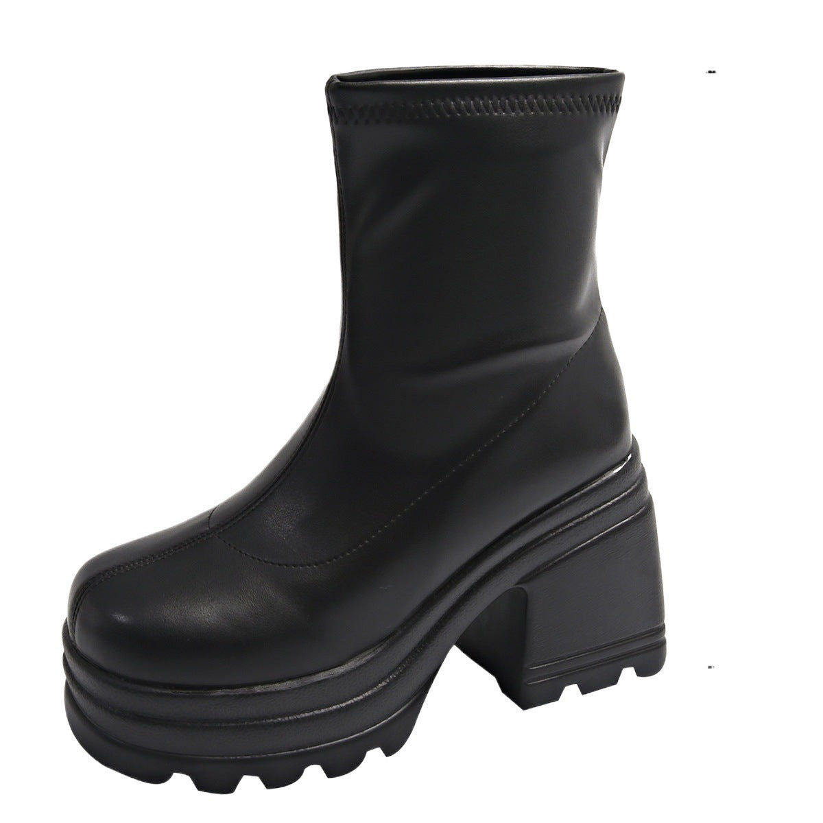 Chunky Heel Fashion Boots
