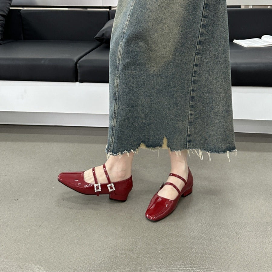 Chunky Heel Mary Jane Shoes for Women