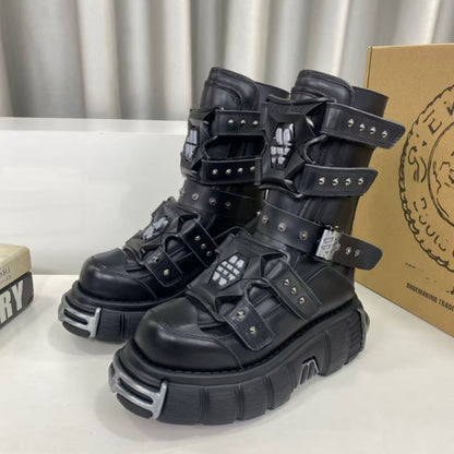 Chunky-soled Dr. Martens boots