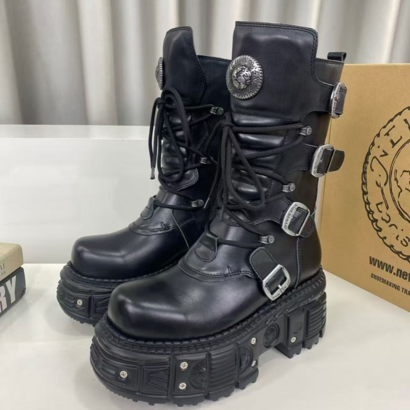 Chunky-soled Dr. Martens boots