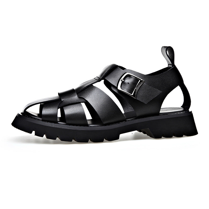 Chunky-soled perforated clogs