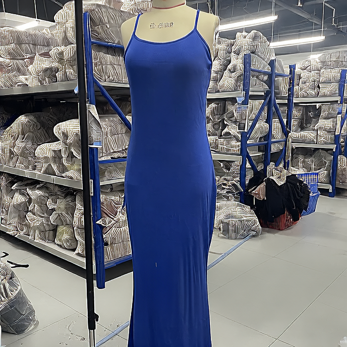 Cinching one-piece dress