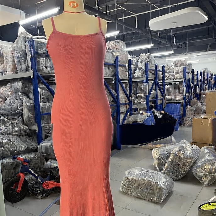 Cinching one-piece dress