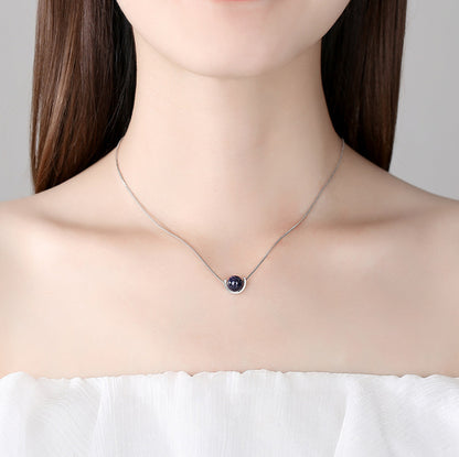 Cinnabar Silver Geometric Necklace