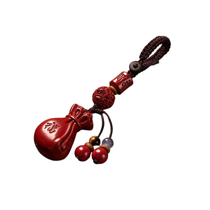 Cinnabar Zodiac Keychain Pendant