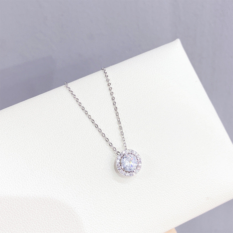 Circle necklace women's personality fashion clavicle chain