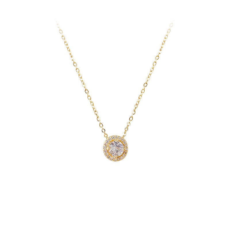 Circle necklace women's personality fashion clavicle chain