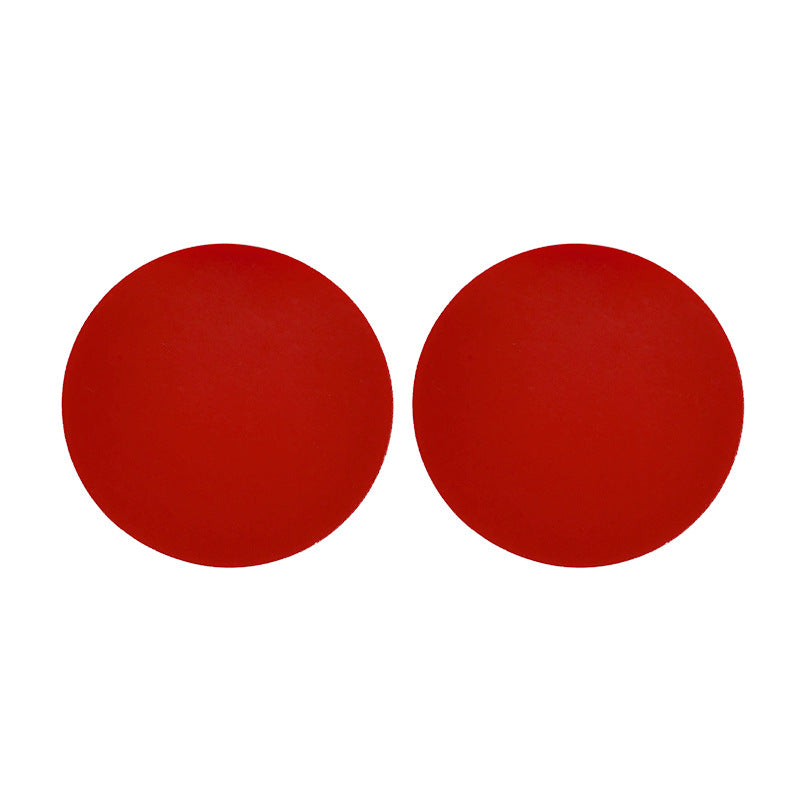 Circular colored earrings
