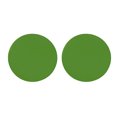 Circular colored earrings