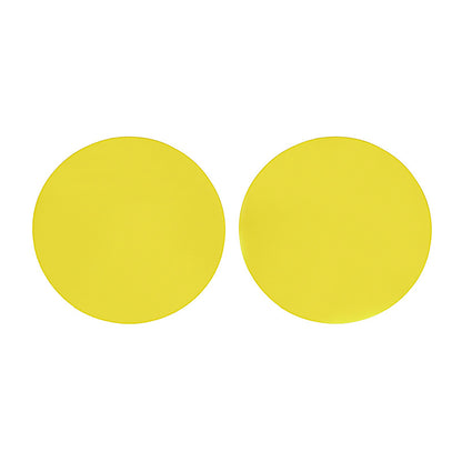 Circular colored earrings