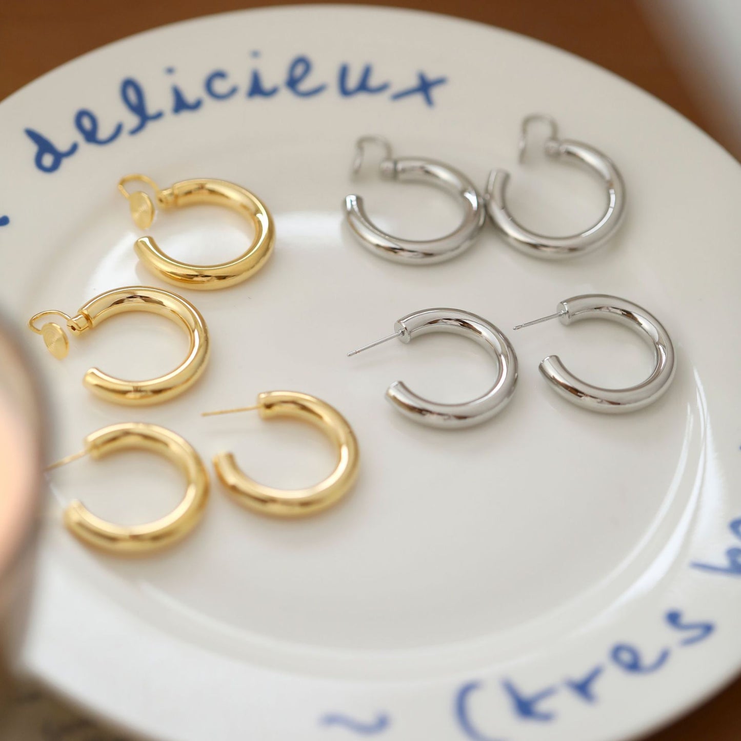 Circular earrings