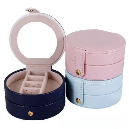Circular jewelry storage box