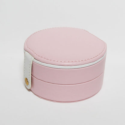 Circular jewelry storage box