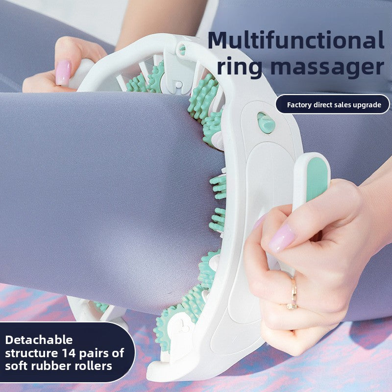 Circular leg massage device