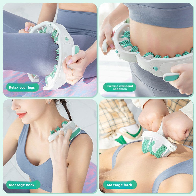 Circular leg massage device