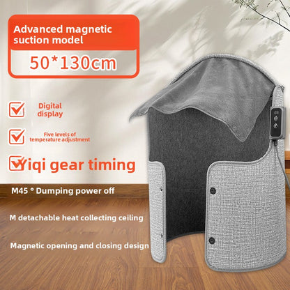 Circular warm foot warmer with a wraparound design